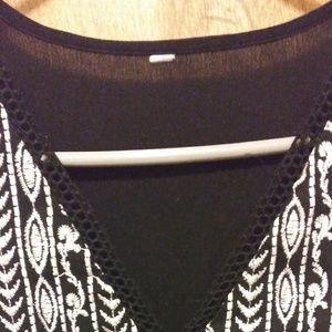 Black and white tunic